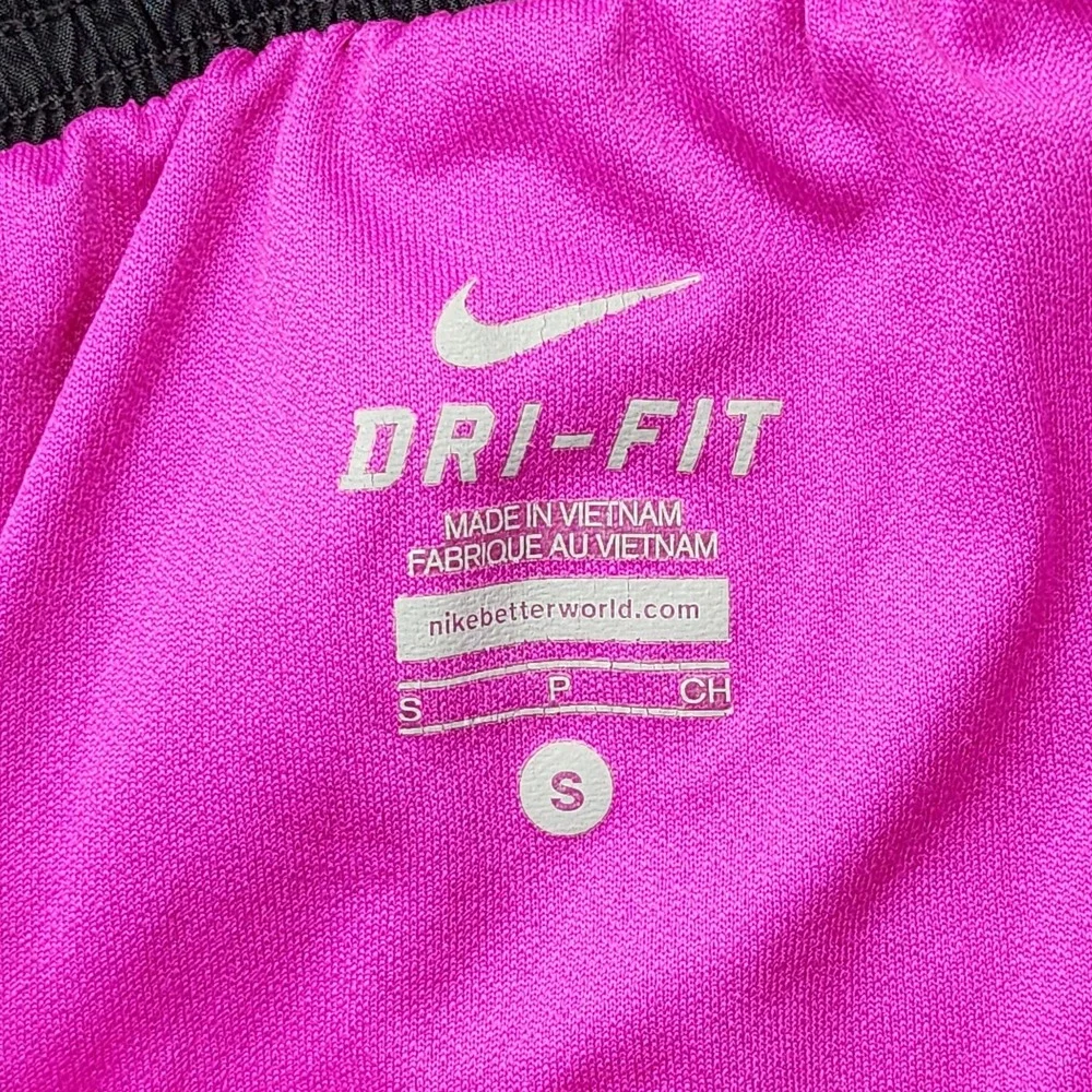 Nike Shorts Womens S Black Pink Dri-FIT Tempo Lined Running Athletic Gym Workout